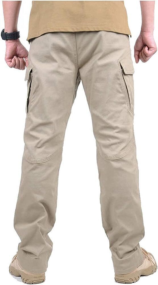 7-packs Men's Assault Tactical Pants Lightweight Cotton Outdoor Military Combat Cargo Trousers