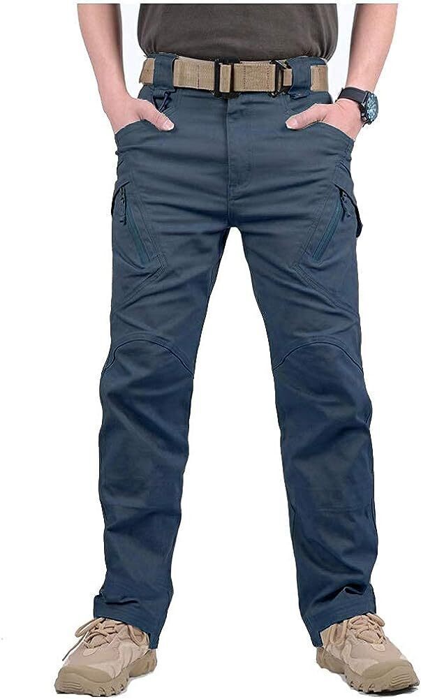 7-packs Men's Assault Tactical Pants Lightweight Cotton Outdoor Military Combat Cargo Trousers
