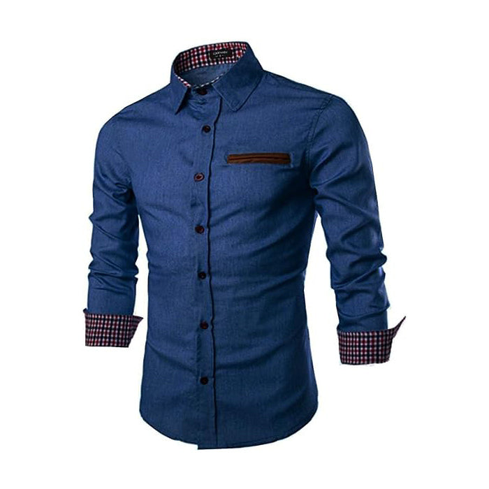 Men's Casual Long-Sleeve Button Down Shirts