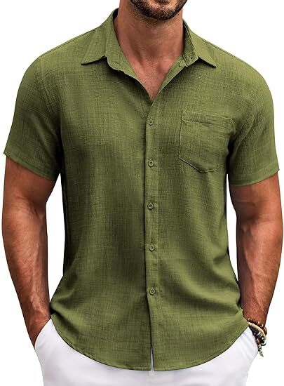 Men's Button Down Short Sleeve Shirt