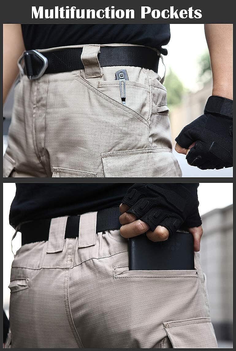 (7 Pants) Men's Outdoor Tactical Pants Rip Stop Lightweight Waterproof Military Combat