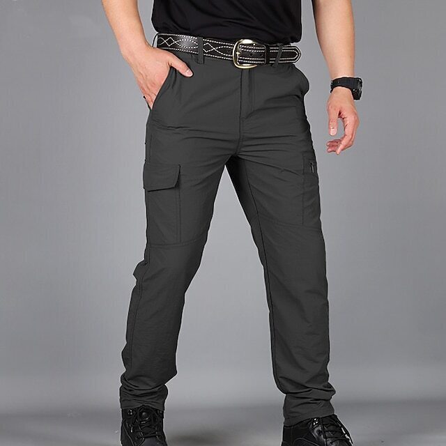 Men's Cargo Pants Cargo Trousers Tactical Pants Trousers Tactical Elastic Waist Multi Pocket