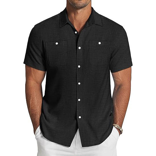 Linen Short Sleeve Casual Shirts