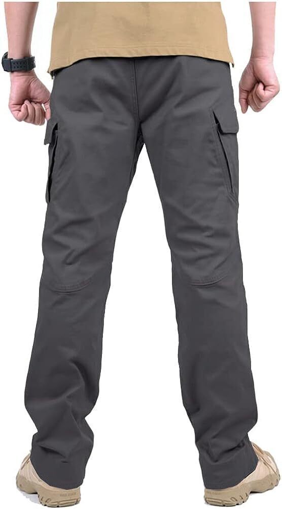 7-packs Men's Assault Tactical Pants Lightweight Cotton Outdoor Military Combat Cargo Trousers