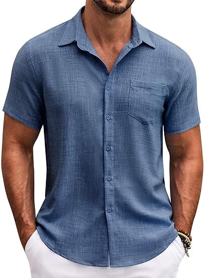 Men's Button Down Short Sleeve Shirt