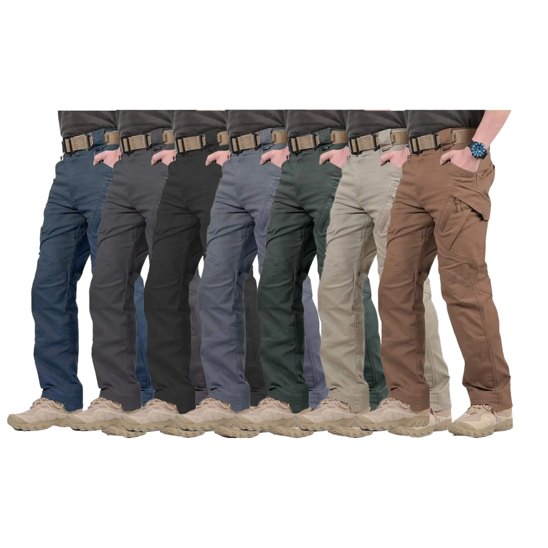 7-packs Men's Assault Tactical Pants Lightweight Cotton Outdoor Military Combat Cargo Trousers