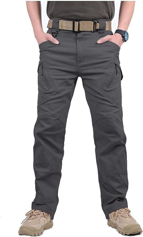 7-packs Men's Assault Tactical Pants Lightweight Cotton Outdoor Military Combat Cargo Trousers