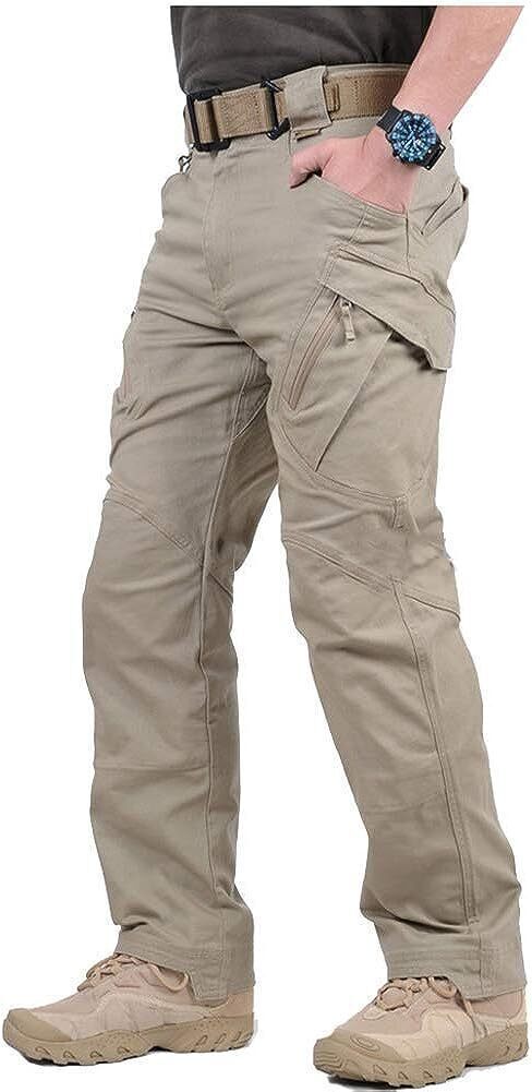 7-packs Men's Assault Tactical Pants Lightweight Cotton Outdoor Military Combat Cargo Trousers