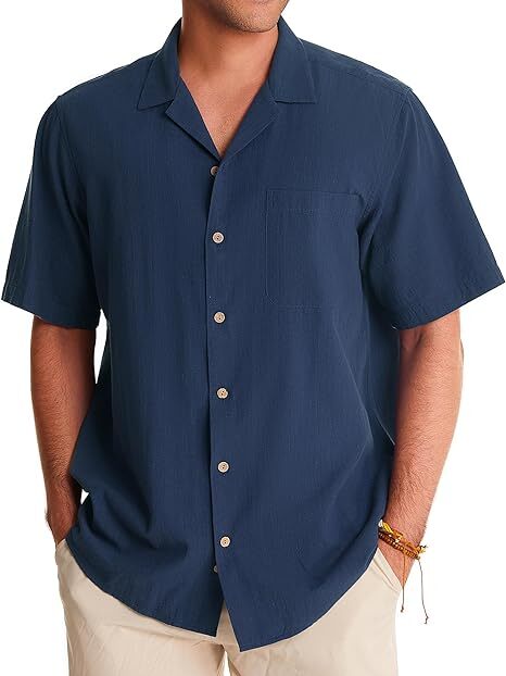 Linen Short Sleeve Casual Shirts