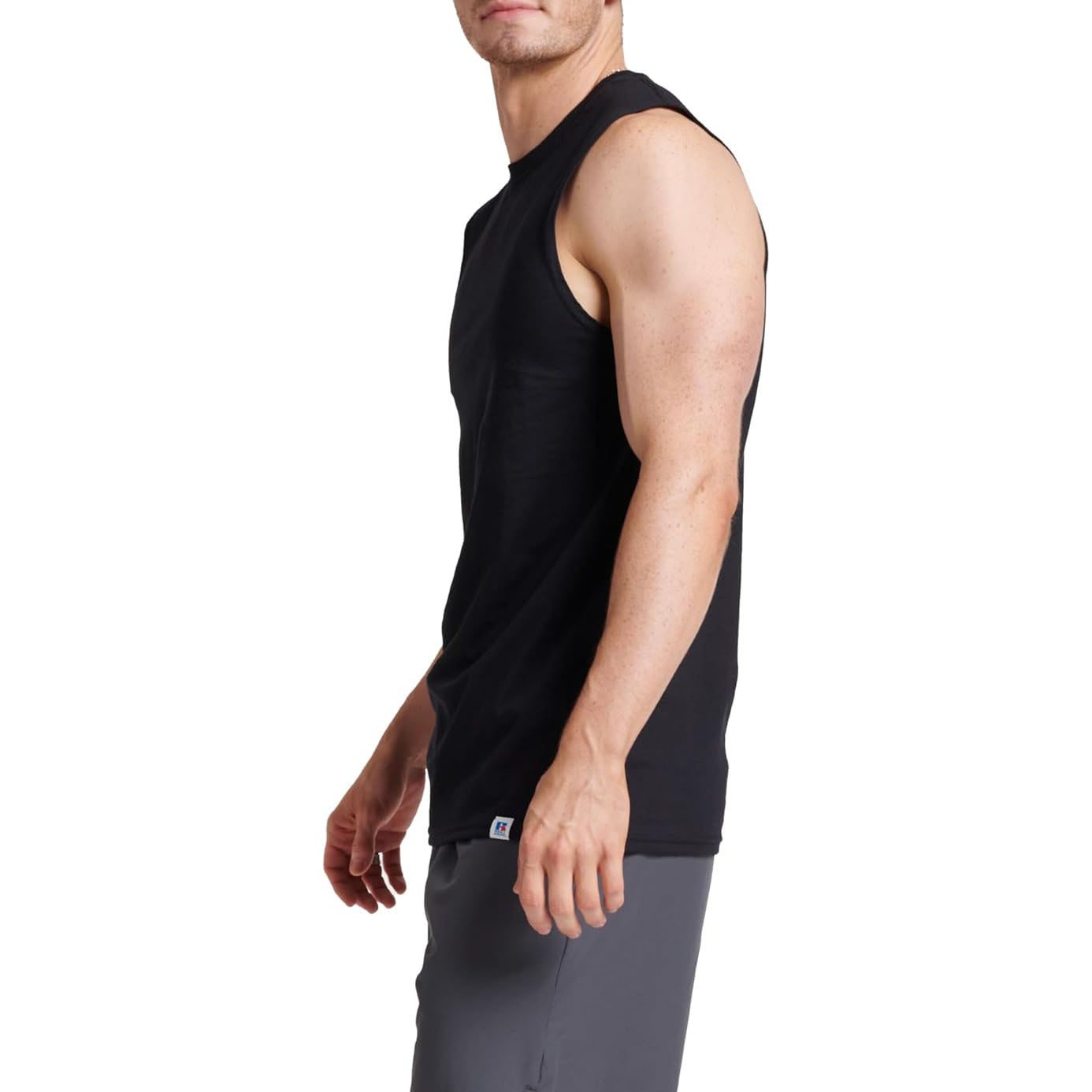 Cotton Blend Sleeveless Muscle Shirts