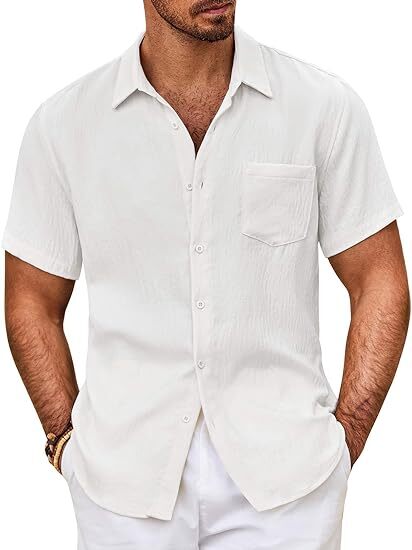 Men's Button Down Short Sleeve Shirt