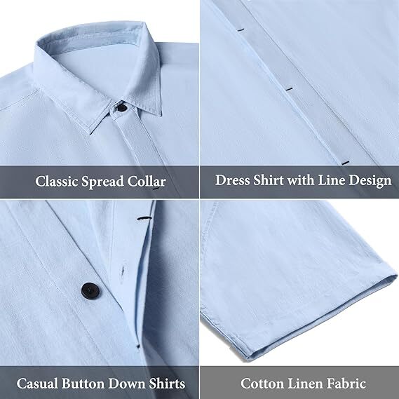Linen Short Sleeve Casual Shirts