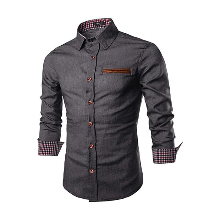 Men's Casual Long-Sleeve Button Down Shirts