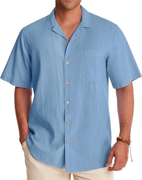 Linen Short Sleeve Casual Shirts