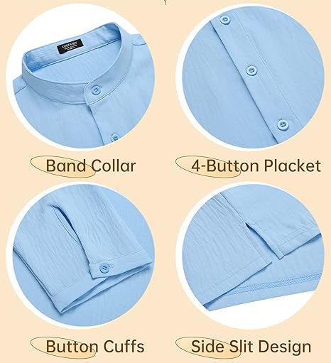 Men's Casual Shirts Long Sleeve T Shirts