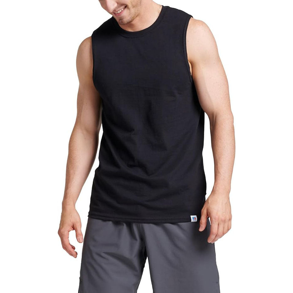 Cotton Blend Sleeveless Muscle Shirts
