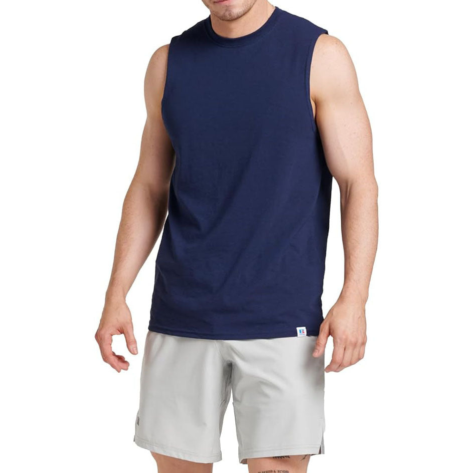 Cotton Blend Sleeveless Muscle Shirts