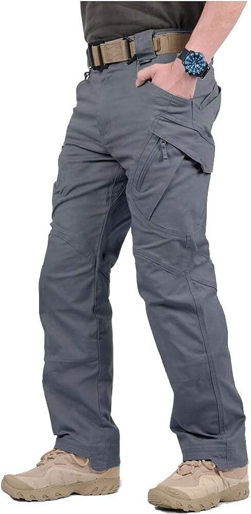 7-packs Men's Assault Tactical Pants Lightweight Cotton Outdoor Military Combat Cargo Trousers