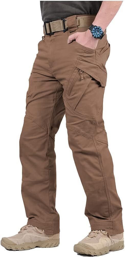 7-packs Men's Assault Tactical Pants Lightweight Cotton Outdoor Military Combat Cargo Trousers