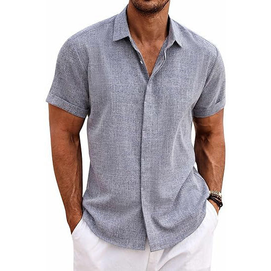 Linen Short Sleeve Casual Shirts