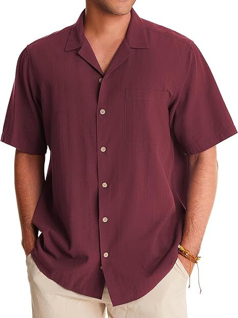 Linen Short Sleeve Casual Shirts
