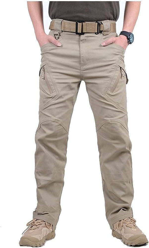 7-packs Men's Assault Tactical Pants Lightweight Cotton Outdoor Military Combat Cargo Trousers