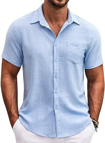 Men's Button Down Short Sleeve Shirt