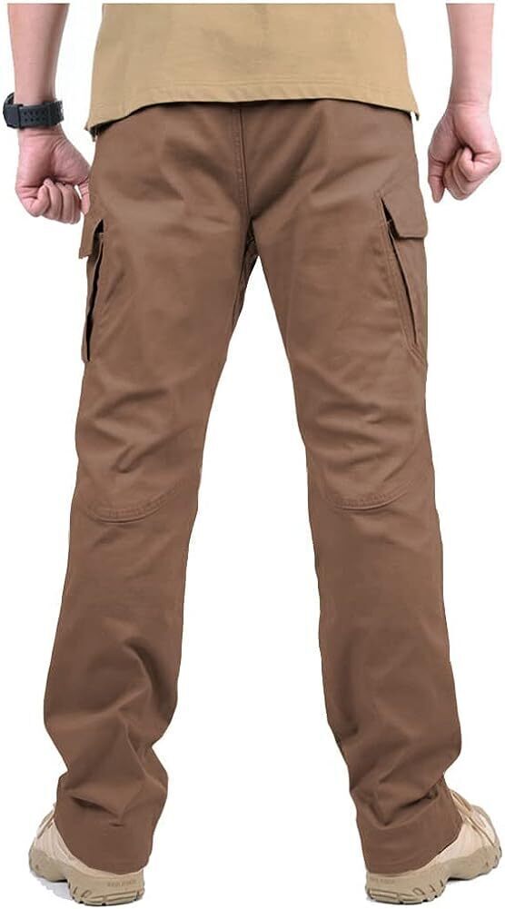 7-packs Men's Assault Tactical Pants Lightweight Cotton Outdoor Military Combat Cargo Trousers