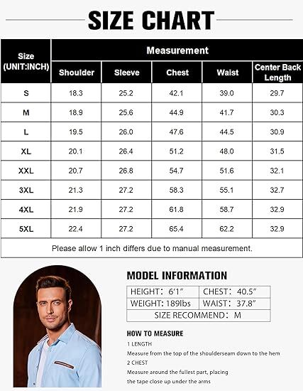 Men's Casual Long-Sleeve Button Down Shirts