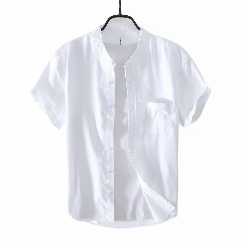 Linen-Blend Shirt