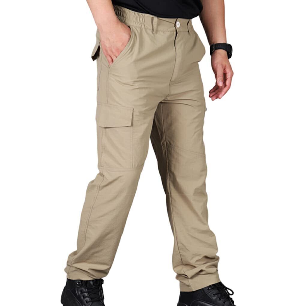 Men's Cargo Pants Cargo Trousers Tactical Pants Trousers Tactical Elastic Waist Multi Pocket