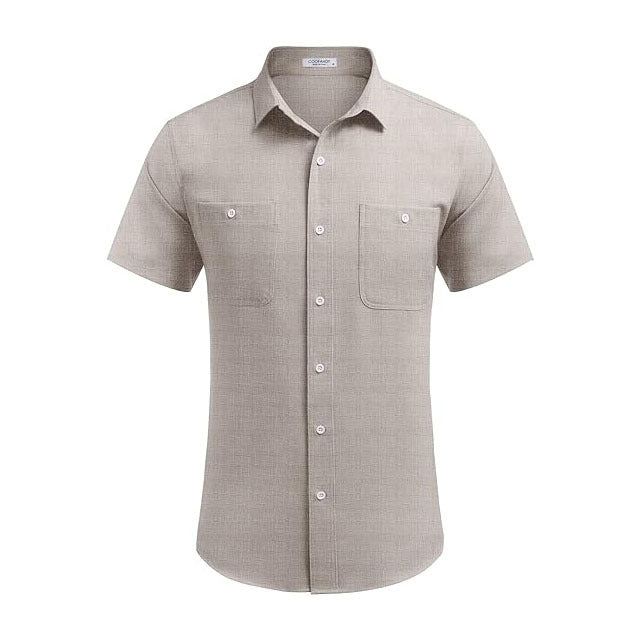 Linen Short Sleeve Casual Shirts