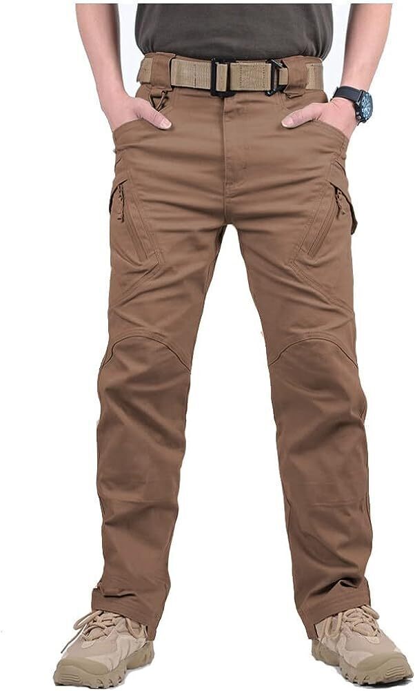 7-packs Men's Assault Tactical Pants Lightweight Cotton Outdoor Military Combat Cargo Trousers