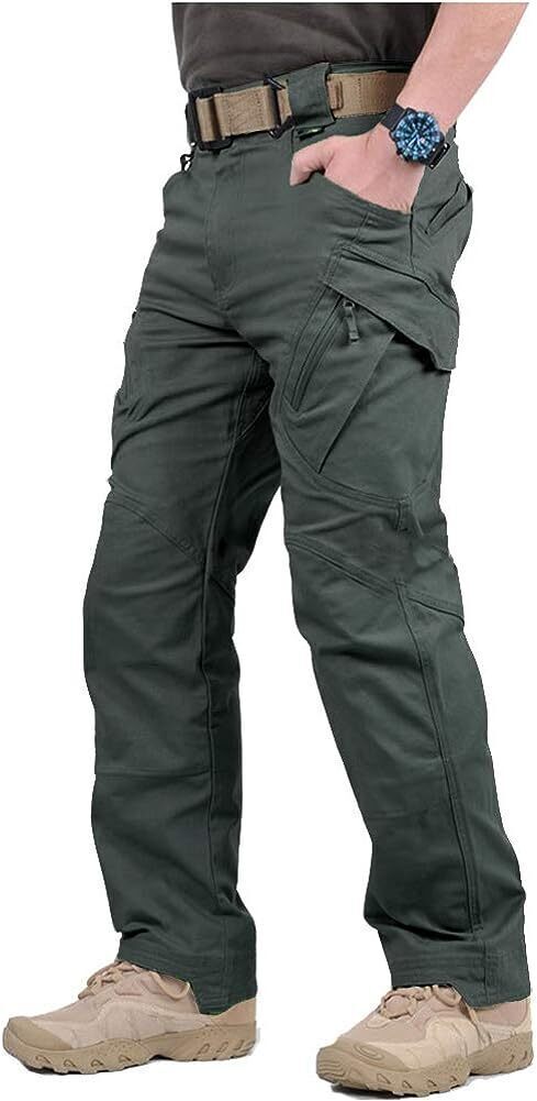 7-packs Men's Assault Tactical Pants Lightweight Cotton Outdoor Military Combat Cargo Trousers