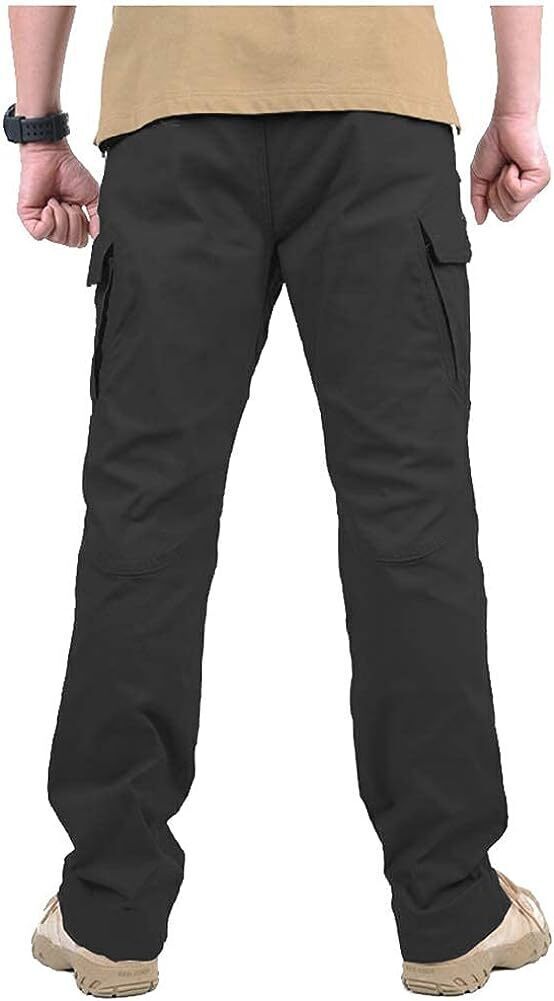 7-packs Men's Assault Tactical Pants Lightweight Cotton Outdoor Military Combat Cargo Trousers