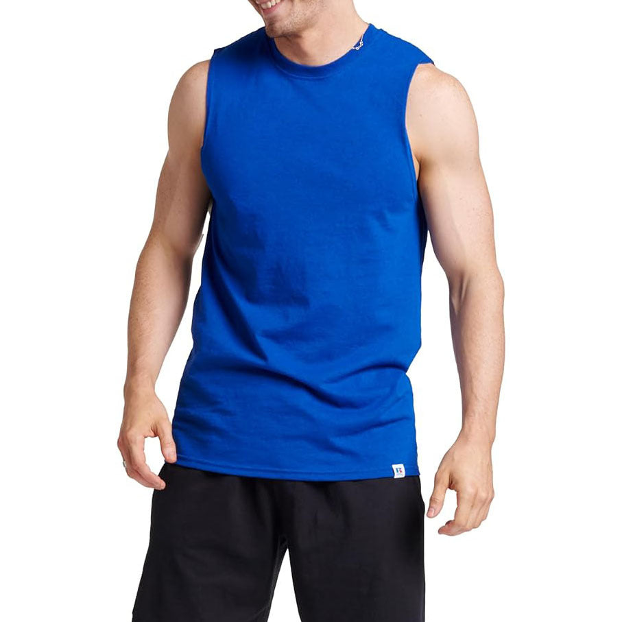 Cotton Blend Sleeveless Muscle Shirts