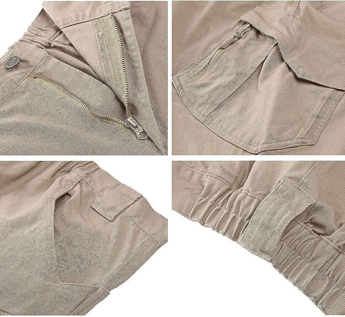 7-packs Men's Assault Tactical Pants Lightweight Cotton Outdoor Military Combat Cargo Trousers