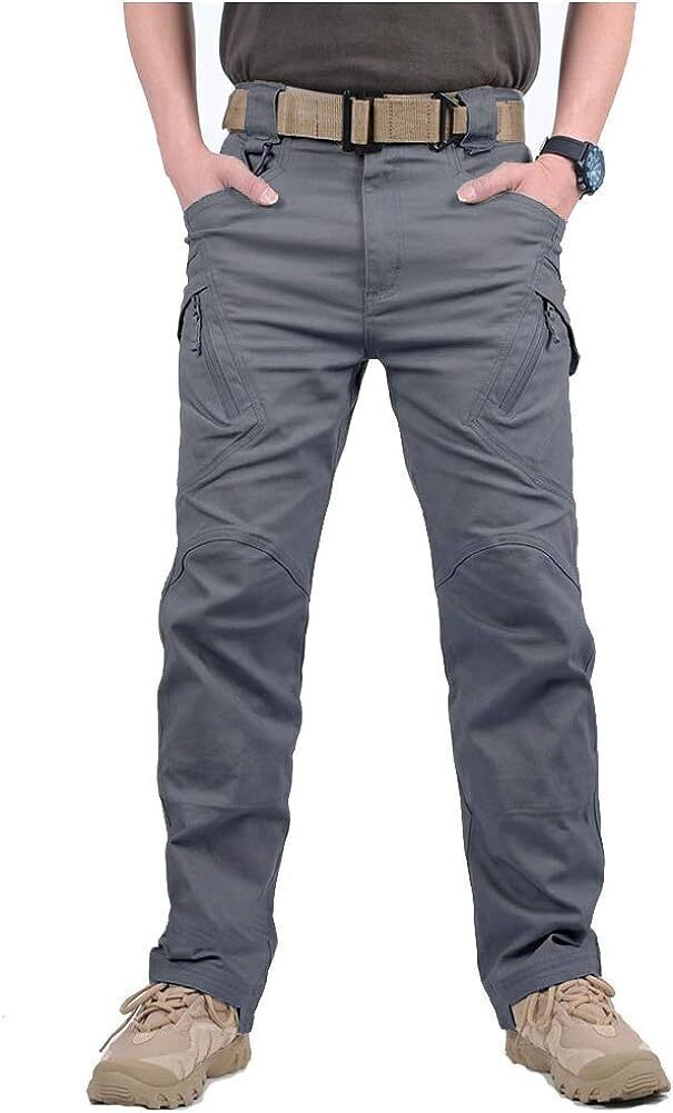 7-packs Men's Assault Tactical Pants Lightweight Cotton Outdoor Military Combat Cargo Trousers