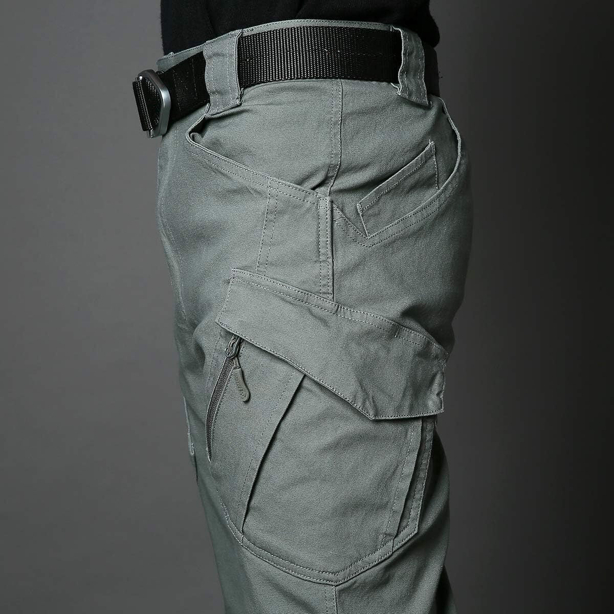 7-packs Men's Assault Tactical Pants Lightweight Cotton Outdoor Military Combat Cargo Trousers