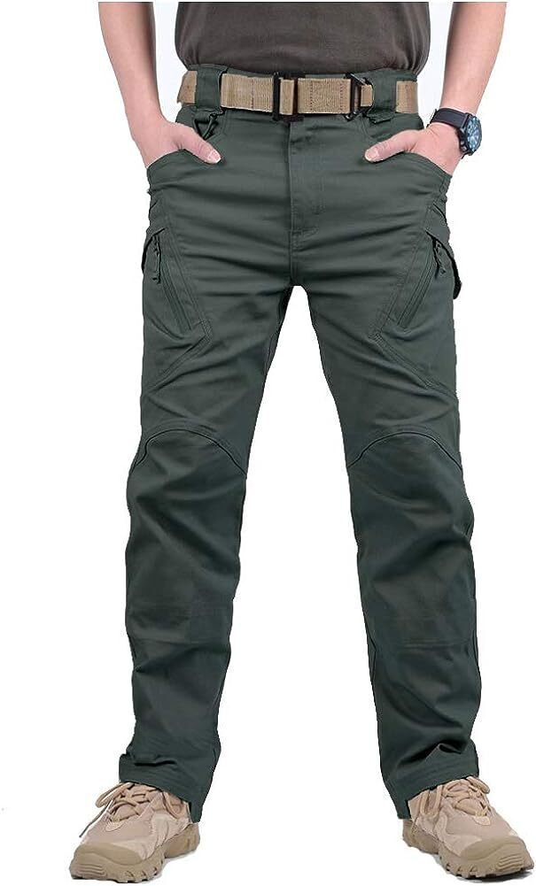 7-packs Men's Assault Tactical Pants Lightweight Cotton Outdoor Military Combat Cargo Trousers