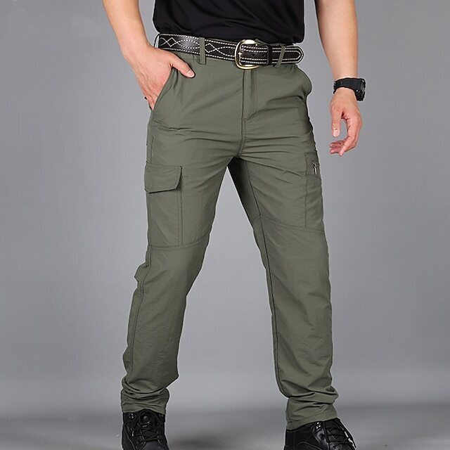 Men's Cargo Pants Cargo Trousers Tactical Pants Trousers Tactical Elastic Waist Multi Pocket