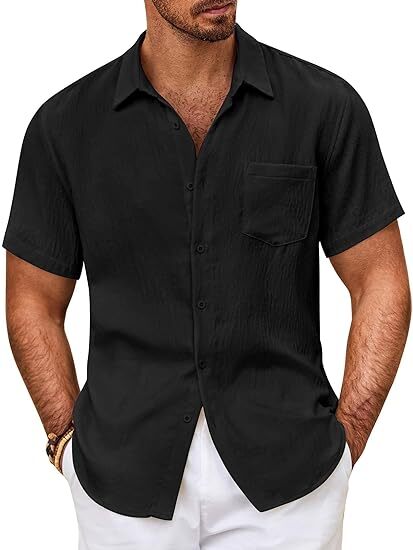 Men's Button Down Short Sleeve Shirt
