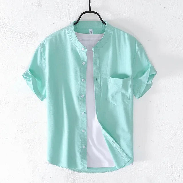 Linen-Blend Shirt