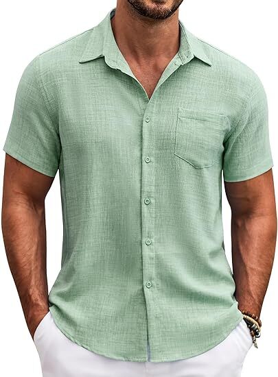 Men's Button Down Short Sleeve Shirt