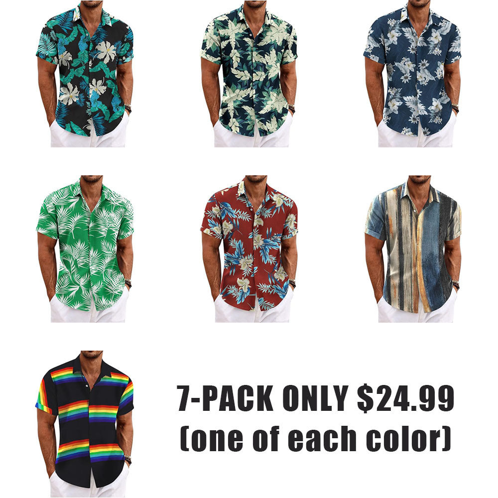 Linen Short Sleeve Casual Shirts