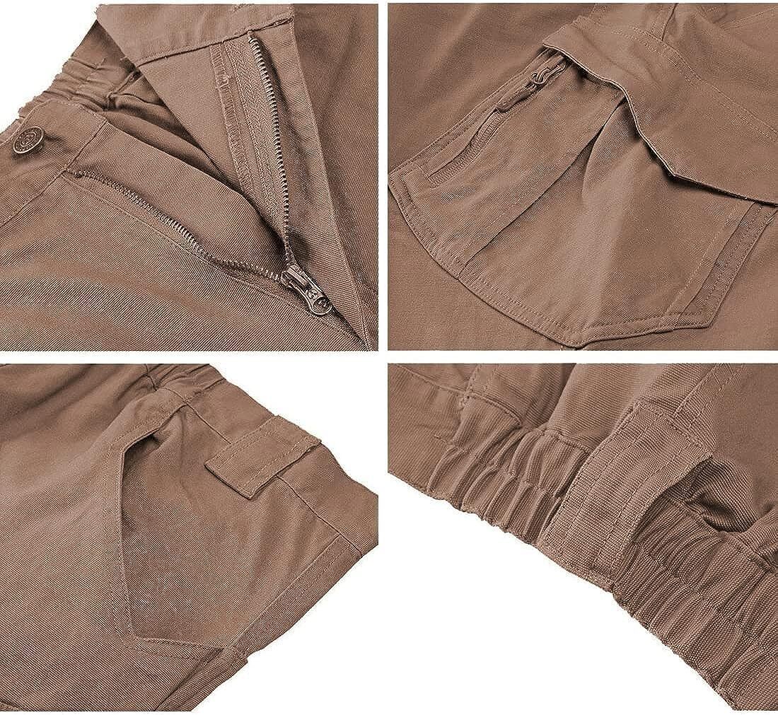 7-packs Men's Assault Tactical Pants Lightweight Cotton Outdoor Military Combat Cargo Trousers