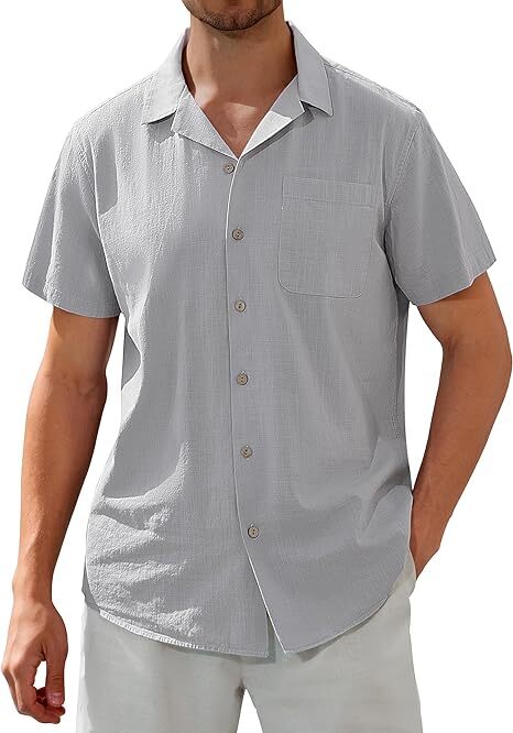 Linen Short Sleeve Casual Shirts