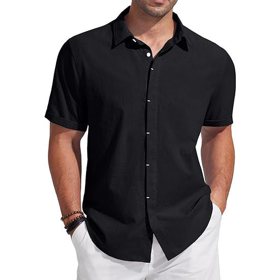 Linen Short Sleeve Casual Shirts