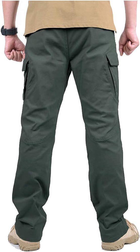 7-packs Men's Assault Tactical Pants Lightweight Cotton Outdoor Military Combat Cargo Trousers