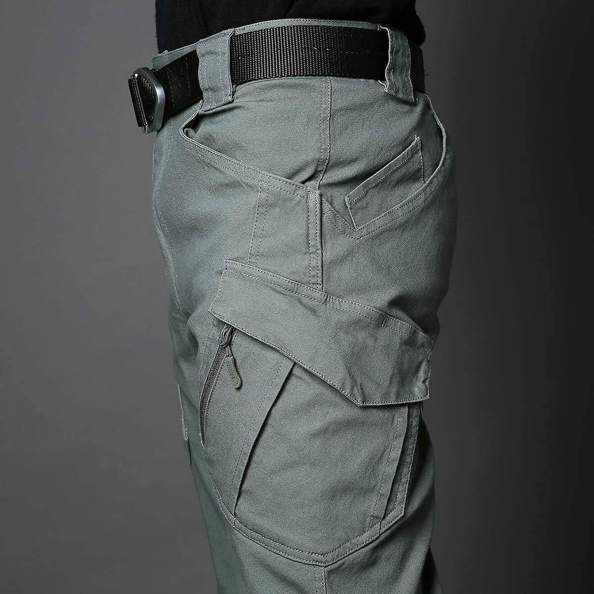 7-packs Men's Assault Tactical Pants Lightweight Cotton Outdoor Military Combat Cargo Trousers